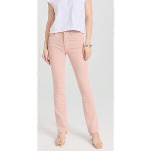 $218 NWT Mother Denim The Insider Hover Jeans Peach Parfait Size 25